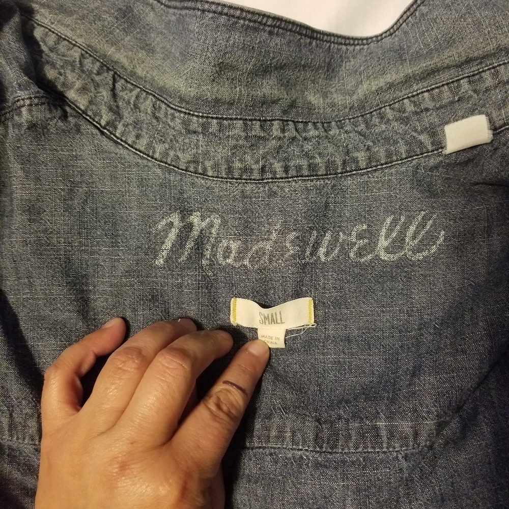 Madewell Women's Color Blue Size Small - Picture 4 of 9